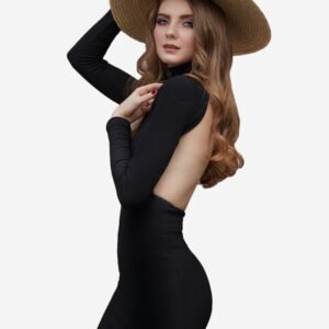 Home Eterna long dress black